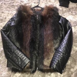LEATHER FAUX JACKET